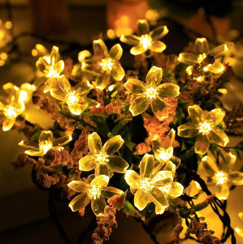 New LED Cherry Blossom Light String Festival Shopping Mall Courtyard Atmosphere Romantic Decorative Light String Tree Light Atmosphere Light Layout