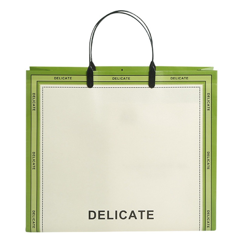Laminated non-woven bag clothing store bag advertising shopping bag custom women's handbag promotional gift bag wholesale