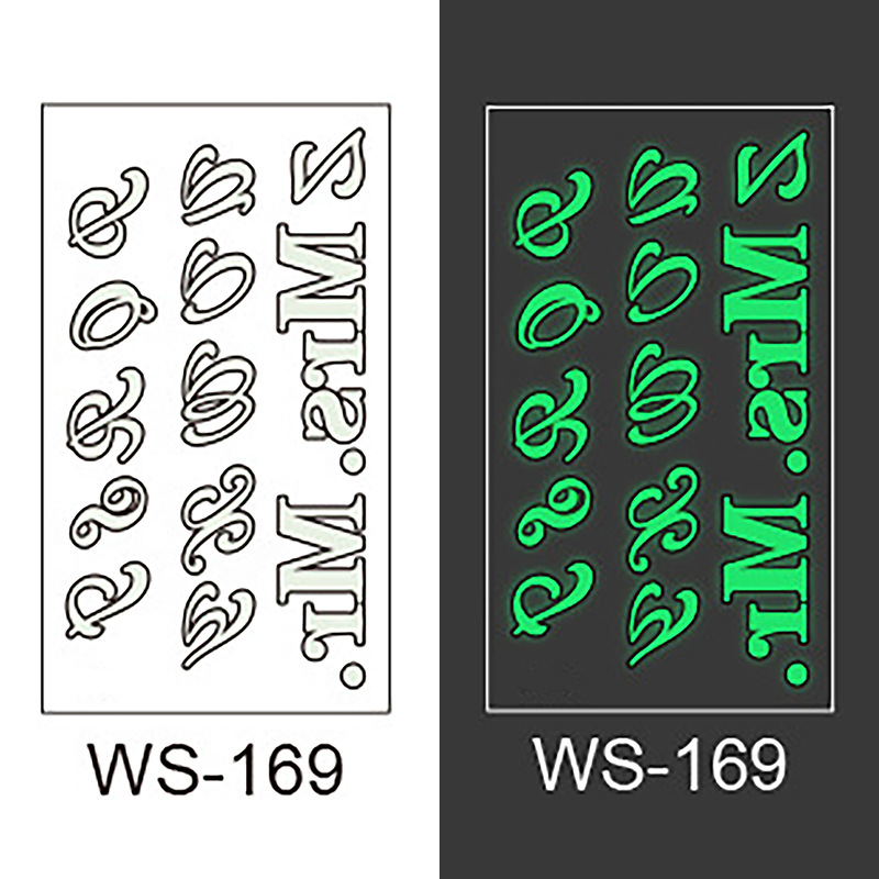 Picture of New Luminous Tattoo Sticker Nightclub Bar Music Festival Carnival Party Tattoo Sticker Note Glow Cool Face Sticker