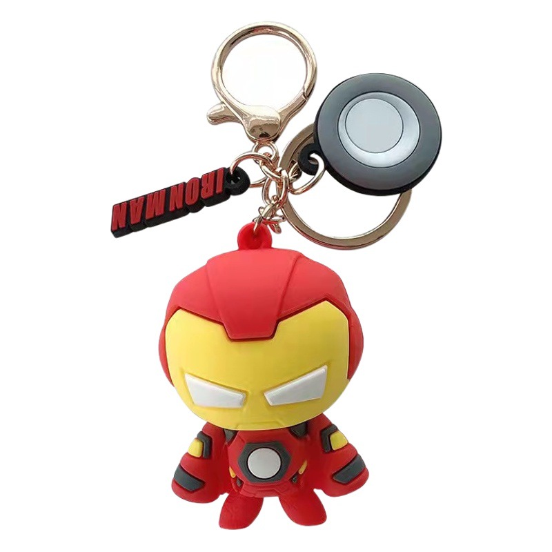 Creative Cartoon Iron Man Doll Keychain Simple Car Doll Keychain Cute Couple Backpack Small Pendant