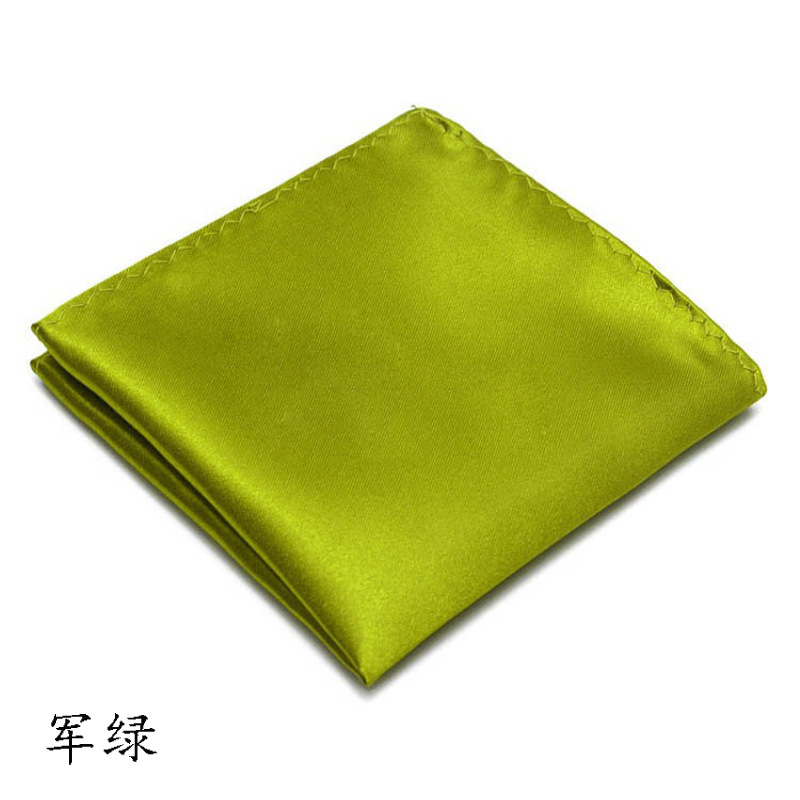 Picture of Solid color dress suit pocket towel men's small square wedding dress breast towel handkerchief black red blue green purple wholesale