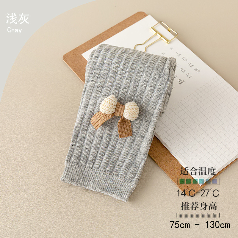Picture of Girls leggings spring and autumn nine children's tights Korean version of girls baby solid color pit bottoms wholesale