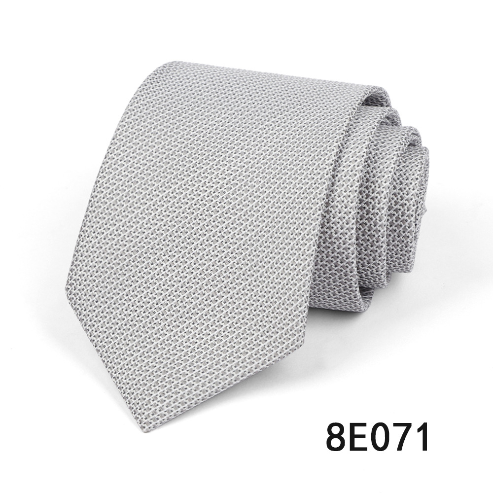 Picture of Men's Tie Business Casual Stripesd Tie 8cm Polyester Jacquard Embroider Print Tie Wholesale Formal Wear