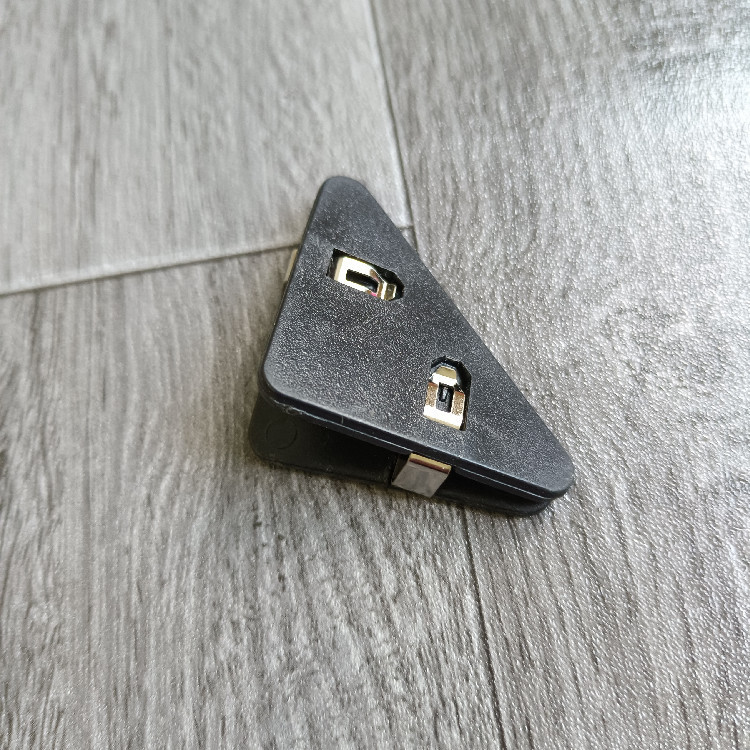 Picture of Internet Red Triangle Clip Student Test Paper Storage Side Angle Clip Folder Stationery Book Anti-roll Artifact Office Long Tail