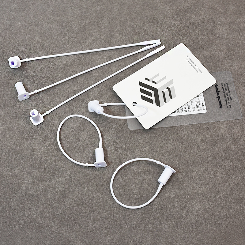 Label Clothing Shoes Return Voucher Anti-theft Plastic Seal Anti-adjustment Bag Buckle Disposable Anti-wear Buckle Anti-disassembly Label