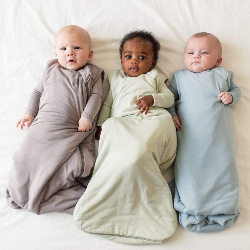 Picture of Bamboo fiber baby sleeping bag baby spring and autumn summer autumn and winter baby newborn constant temperature kick prevention quilt