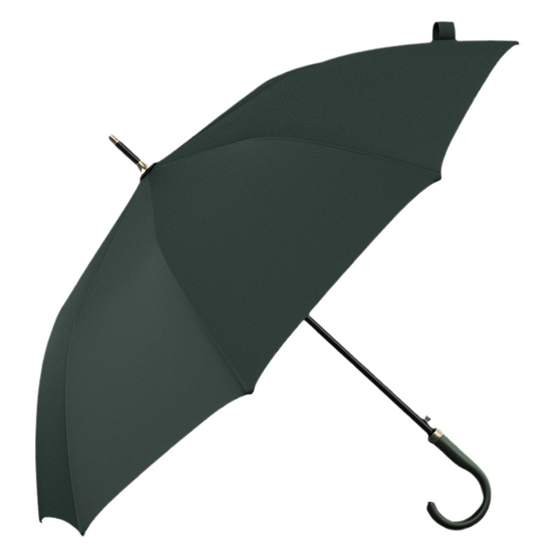 OLYCAT men and women large umbrella curved handle umbrella creative long handle double business light luxury umbrella simple solid color business