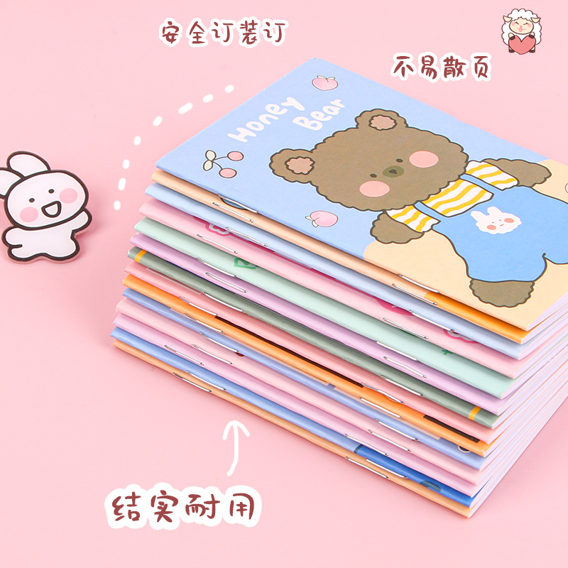 Picture of Cartoon Mini Notebook Students Share Cute Pocket Notebook Carry-on Stationery for Primary School Students Reward Small Gifts