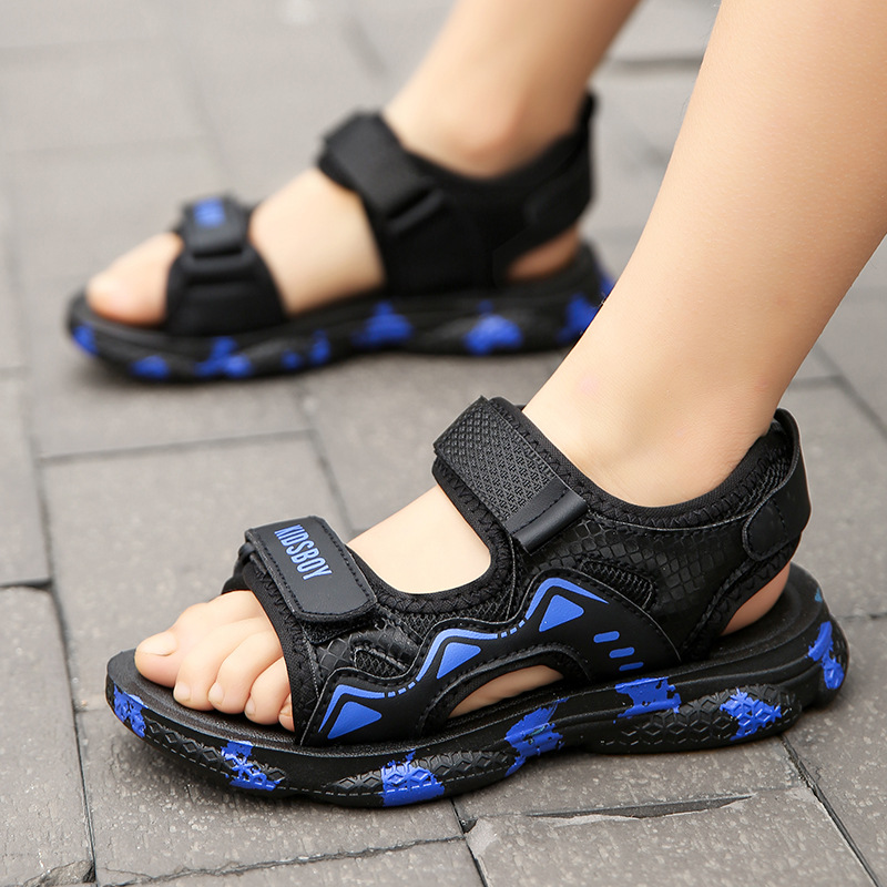 Factory New Summer Children's Sandals Men's Sports Soft Sole Large Children's Outwear Fashionable Beach Shoes Tide in stock