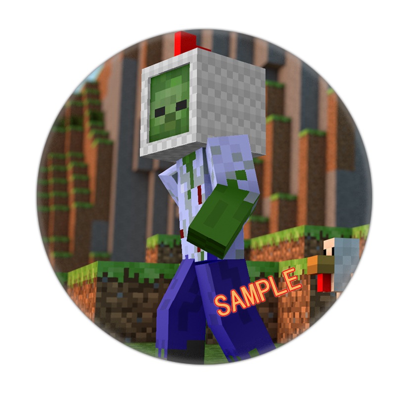 Picture of My world badge foreign trade supply game badge personality diy Cartoon Cartoon Yum 1-38