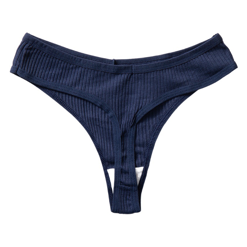 Thread low waist breathable girl thong soft and comfortable women's underwear invisible fashion simple solid color T pants women