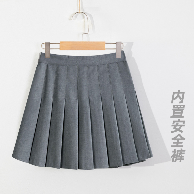 Picture of Girls Tennis Skirt Summer Girls Big Kids Sports Pleated Skirt New Summer Dress Children's JK Skirt Black All-Match