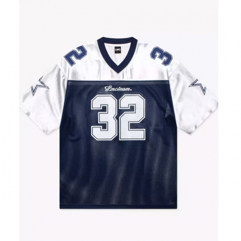 2025 New Summer Design Niche American V Neck Football No. 32 Jersey Loose Casual Sports Short-Sleeved T-Shirt