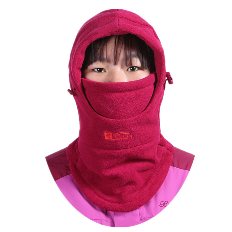Picture of Hat Autumn and Winter Genuine Kidsren's Neck Scarf Hood Double-Layer Thickeneded Cold-Proof Warm Hat Kidsren Going to School Windproof Hood
