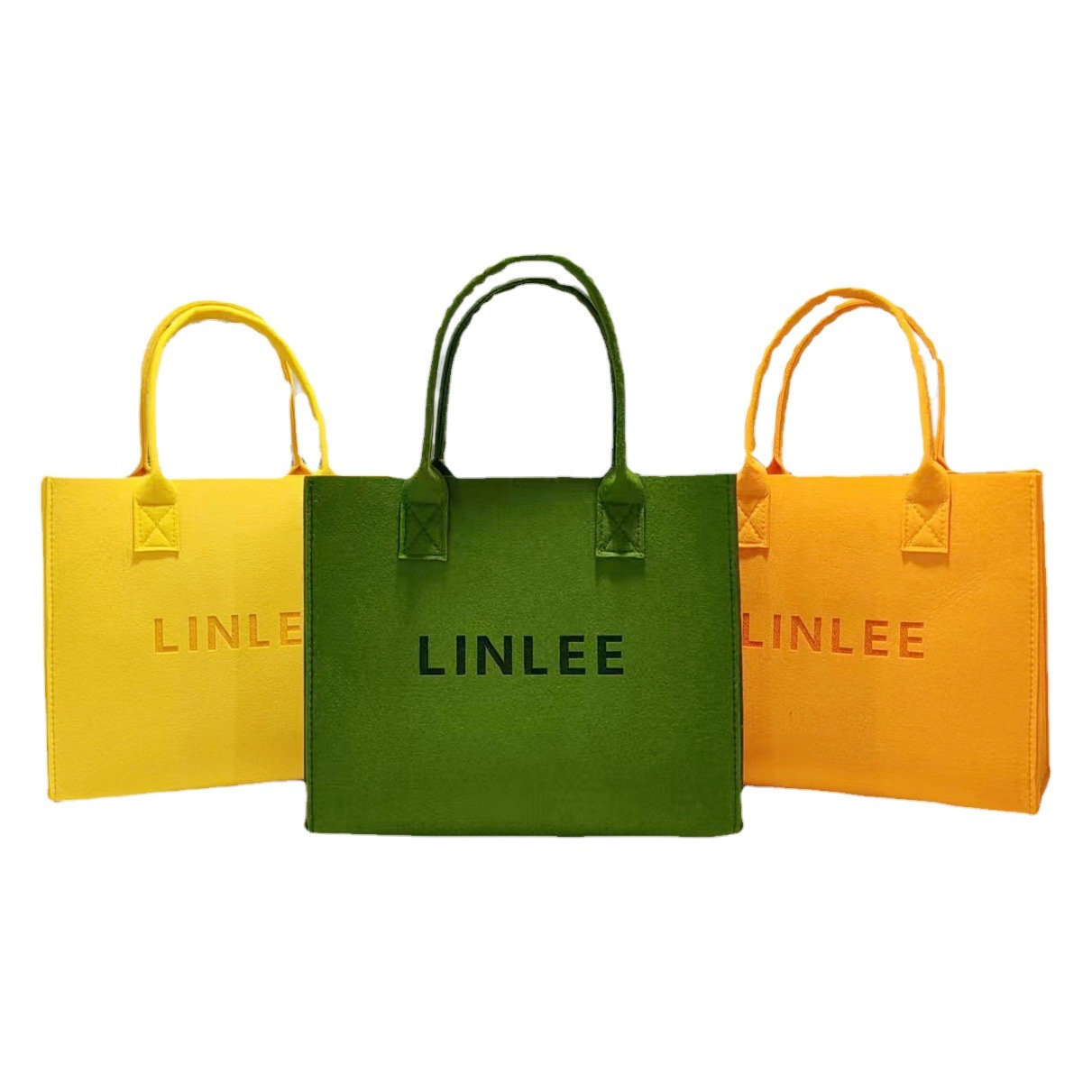 Felt bag large capacity felt handbag Internet celebrity same style felt tote bag hand gift exclusive logo felt bag