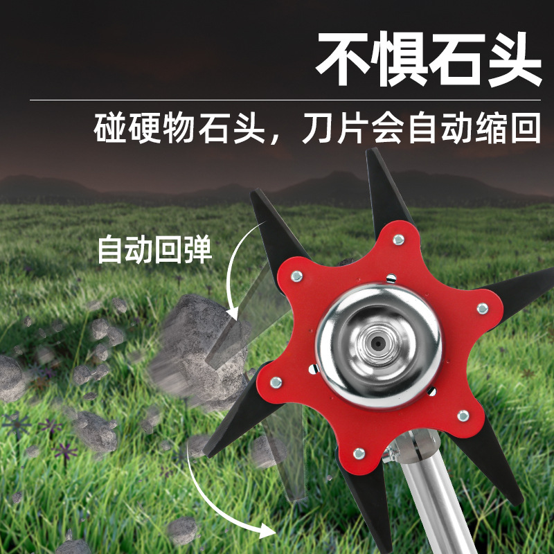 Picture of Lawn mower six-leaf blade grass head gasoline lawn mower weeding blade brush cutter universal accessories wholesale generation