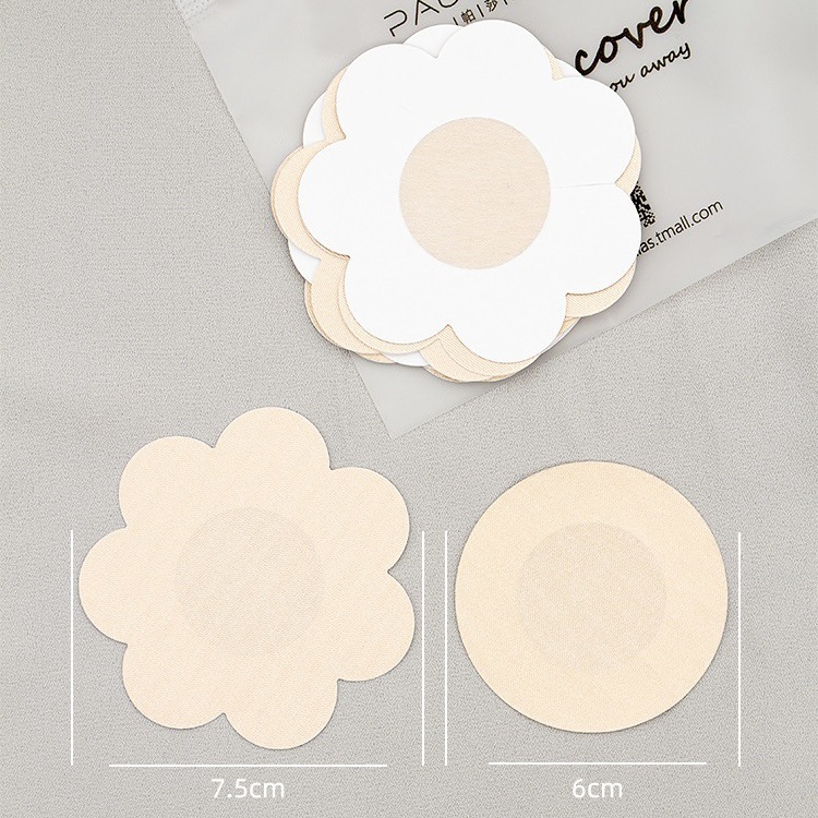 Picture of Chest Sticker Disposable Breast Sticker for Women's Wedding Dress Summer Thin Invisible Nipple Sticker Anti-bump Anti-running Light Sticker Universal Sling Sling