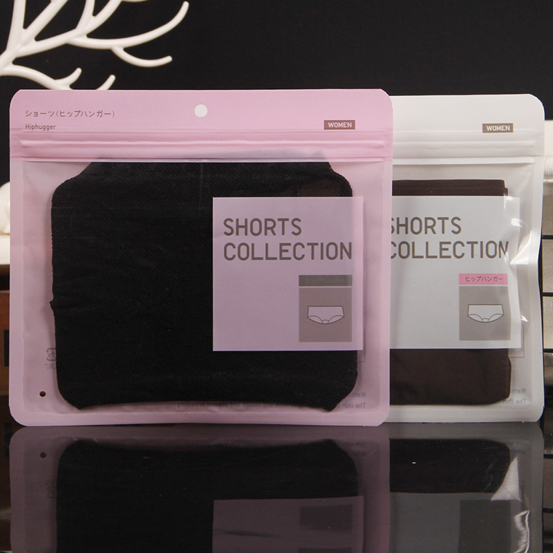 English underwear packaging bag single article briefs boxer pants self-sealing bag transparent women's underwear bag in stock