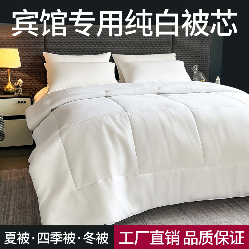 Picture of Hotel Homestay Hotel Quilt Core Quilt Sanding Thickened Warm Double Spring Autumn Winter Summer Quilt Feather Silk Cotton Four Seasons