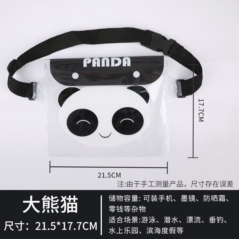 Picture of Cross-border large mobile phone waterproof bag drifting diagonal waterproof waist bag swimming pvc sealed mobile phone case transparent