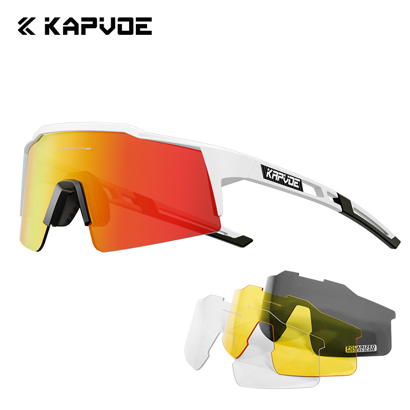 Picture of Kapvoe Cycling Glasses Four-Lens Set Bicycle Windproof Goggles Road Bike