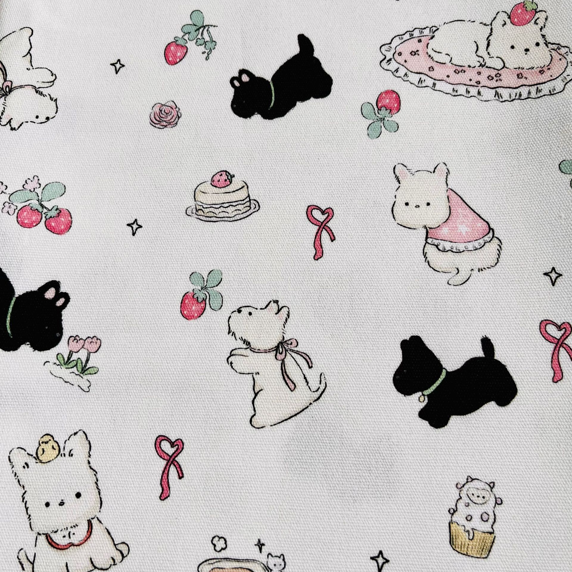 Picture of Bowknot Small Animal All-Cotton Canvas 1.5m Width 1.0m Price Bag Jacket Vest Handmade DIY