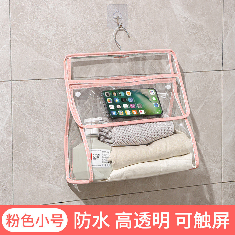 Picture of Bathroom Waterproof Hanging Bag for Bathing, Clothes and Towel Storage Hanging Bag, Bathroom Wall-Mounted Intimates Storage Bag