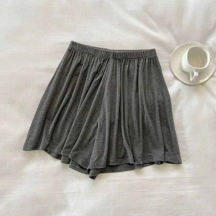 Picture of Modal Cotton Women's Shorts Spring and Summer Sports Leisure Home Fart Curtain Loose Outer Wear High Waist Wide Leg Pajama Pants Thin