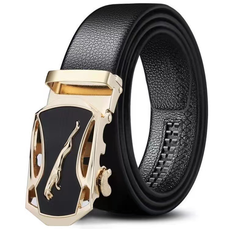 Picture of Men's belt automatic buckle litchi pattern belt business gift online shop clothing accessories gift pants belt factory wholesale