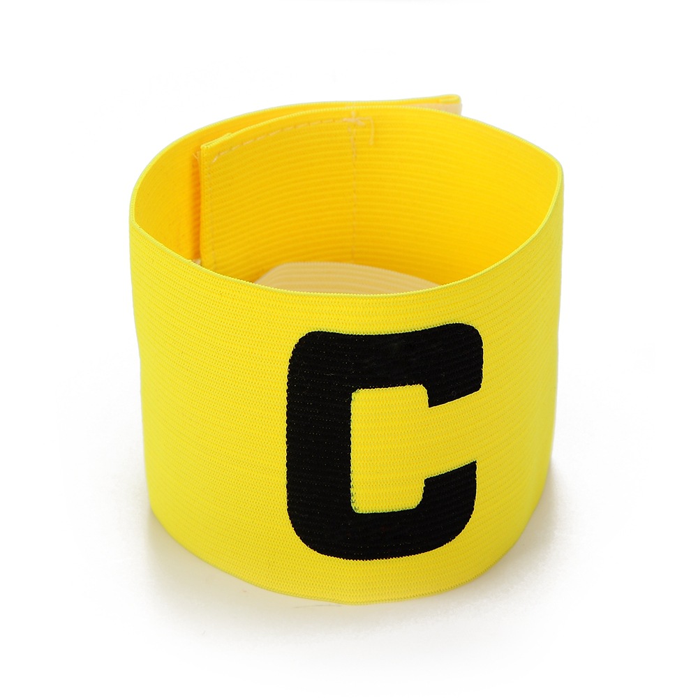 Picture of Captain's Armband Football Game Velcro Basketball Professional Elastic Sticker Event Arm Wrap C-Shaped Label Training
