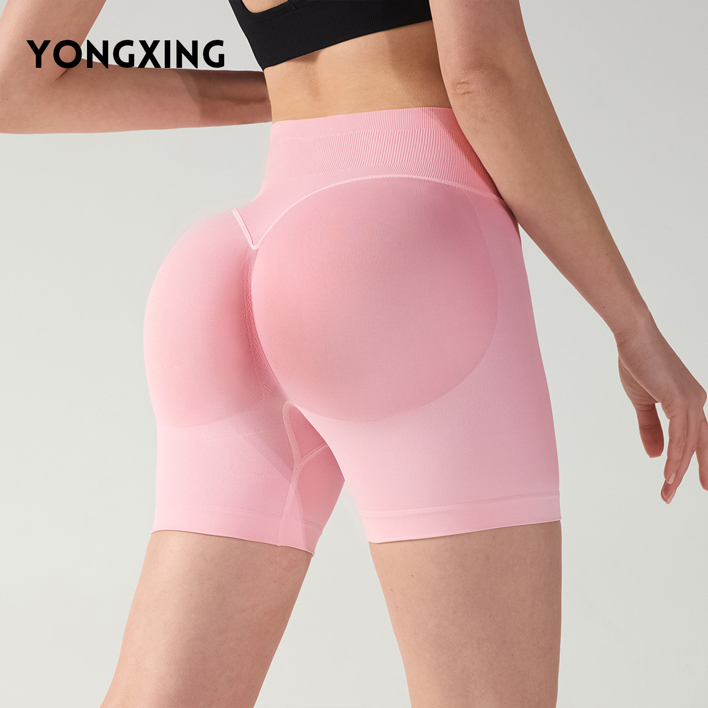 European and American Women's Sports Shorts, Breathable Peach Butt Fitness Shorts, Women's Butt Lift, No Embarrassing Lines, Yoga Shorts, Three Points