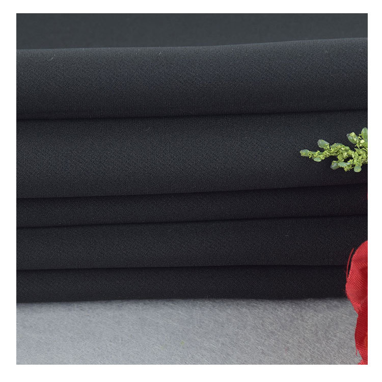 Polyester warp and weft double elastic 75D + 40D four-sided elastic fashion casual wear fabric export Japanese and Korean European and American pants