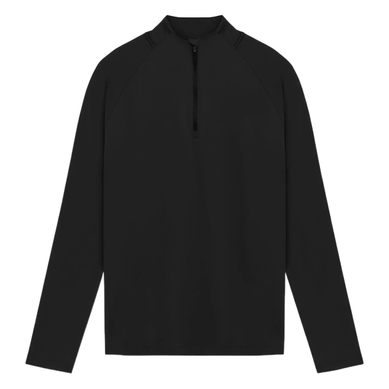 New pure color sports workout clothes men's De velvet small turtleneck half zipper training long sleeve T-shirt running shirt fashion