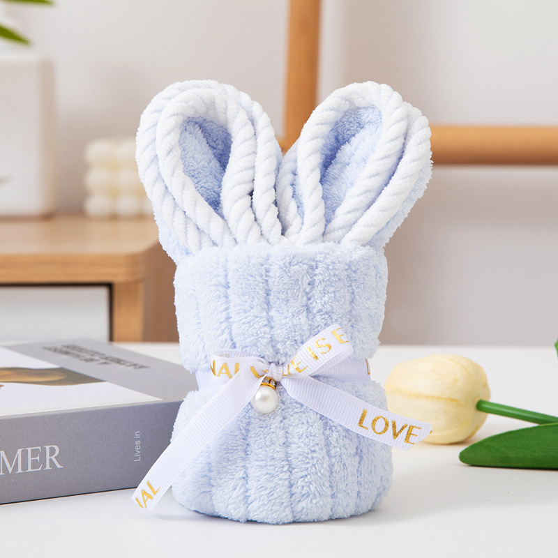 Picture of Hand gift rabbit towel cute shape birthday gift wedding gift kindergarten opening creative small gift