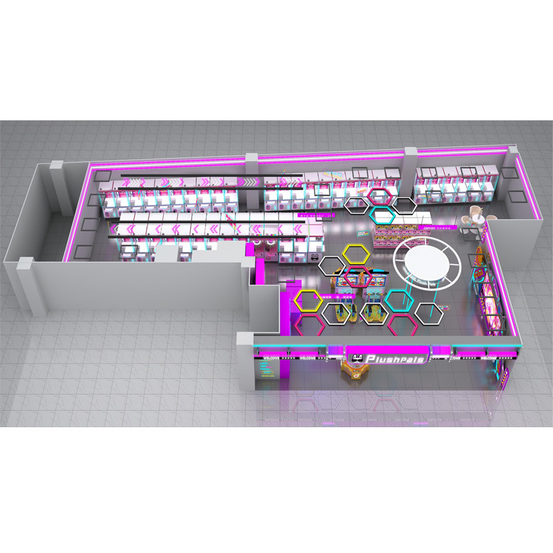 Picture of Naughty Dog Catch Doll Machine Factory All Transparent Clamp Doll Machine Unmanned Self-service Sweep Code Coin Doll Machine Clamp Doll