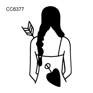 Picture of Cross-border supply waterproof dark tattoo stickers bad girl tattoo stickers fun hand-painted lines black and white tattoo