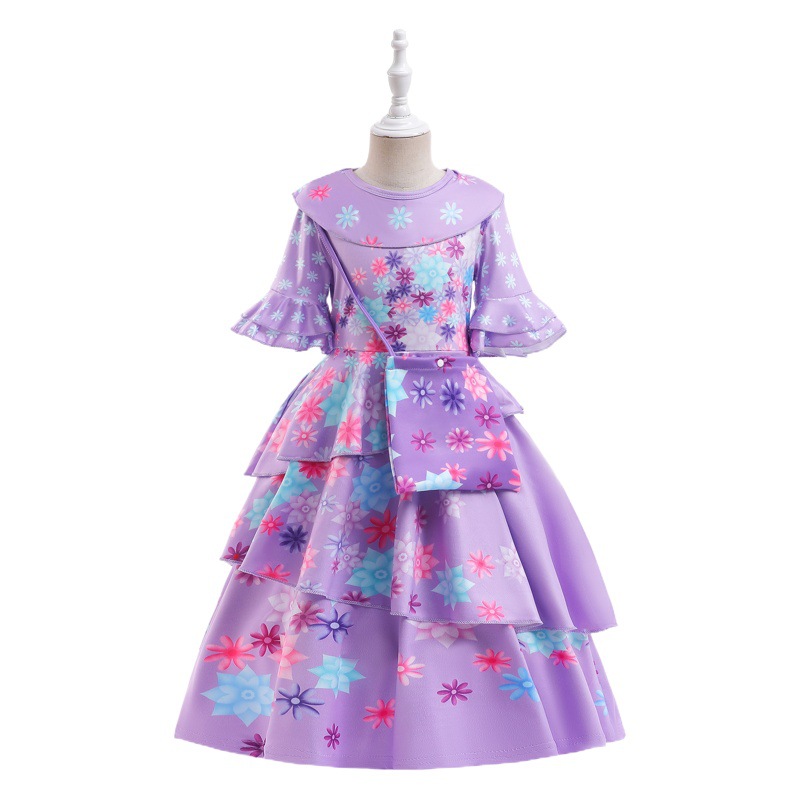 Isabella cosplay Children's Dress Magic Full House Dress Princess Dress Party Children's Dress Dress