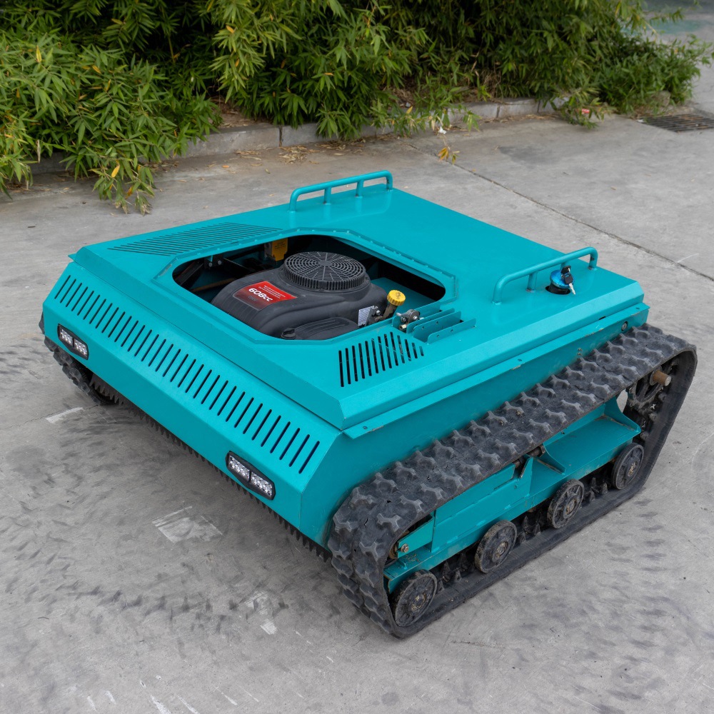 Source Factory 22-Hp High-Power Lawn Mowing Robot 1m Cutting Width Remote Control Crawler Lawn Mower New Product