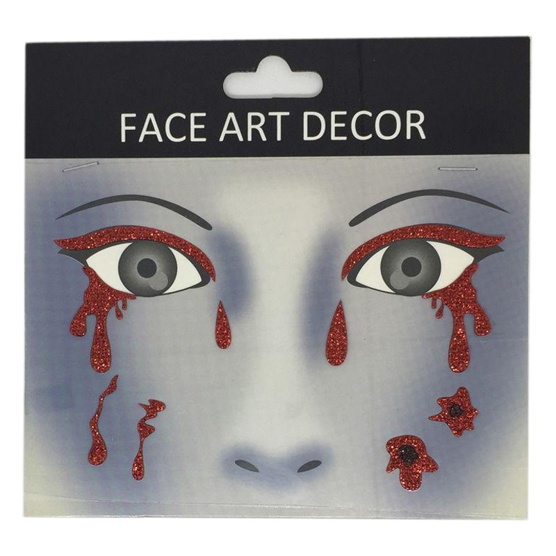 Cross-Border E-Commerce New Glitter Temporary Sticker Cosplay Masquerade Face Sticker