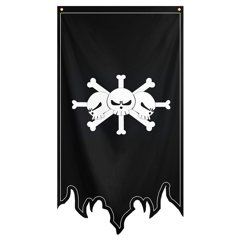 Picture of One Piece Legion Flag Pirate Flag Flag Cartoon Animation COSPLAY Decorative Flag Factory Outlet