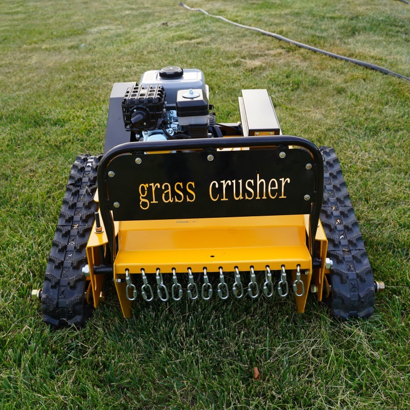 Factory Ready Stock 55cm Mowing Width Crawler Lawn Mower Diesel Powered Small Lawn Mower Exported to North America