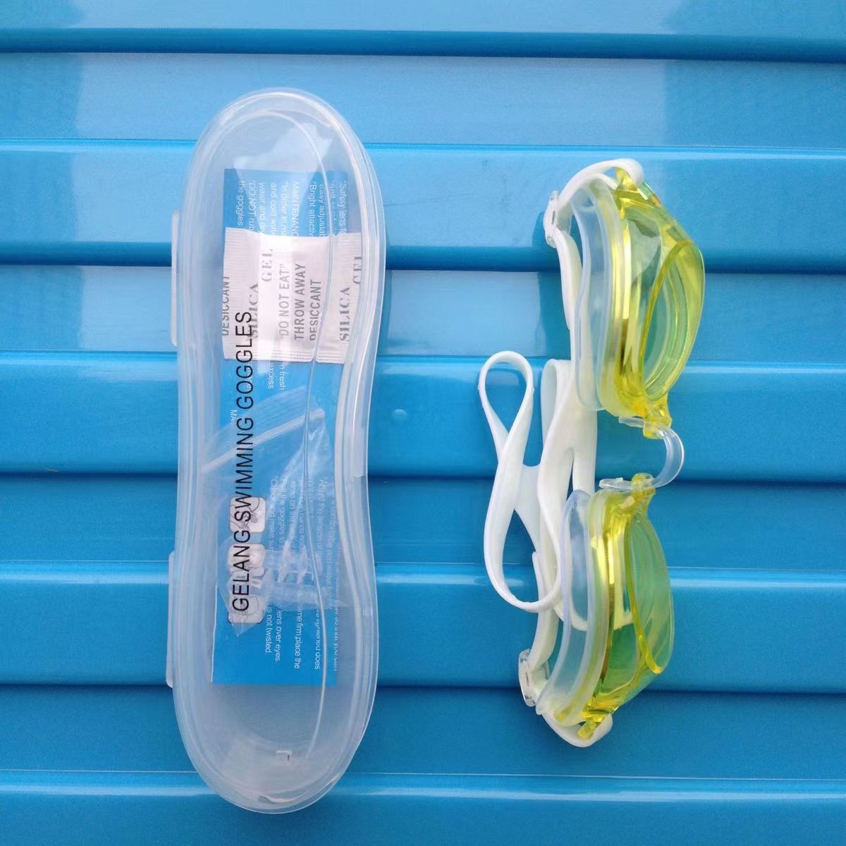 Picture of Boxed children's swimming goggles boys and girls HD waterproof anti-fog goggles manufacturers in stock wholesale swimming pool direct sales