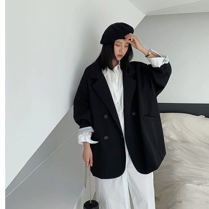 Picture of 2024 Spring and Autumn New Small Suit Jacket Women's Fashion Korean Style Loose College Style Suit Women's Top Trendy