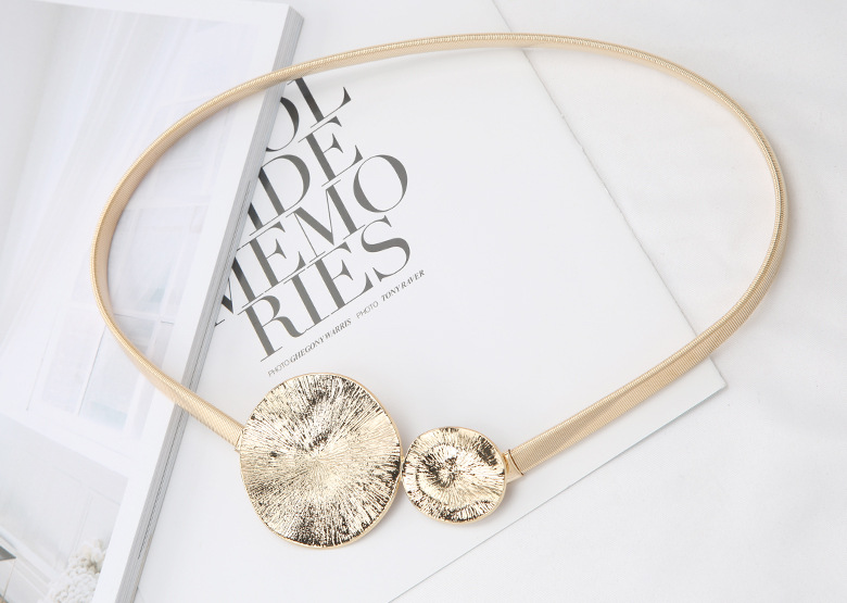 Picture of Metal Spring Belt for Women, Korean Style, Fashionable and Versatile, Dress, Shirt, Sweater, Elastic Waist Chain, Girdle