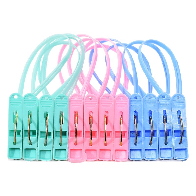 60 windproof small clothes clip drying clip fixed clothes household plastic clip clothes drying small size clothes rack clip travel clip