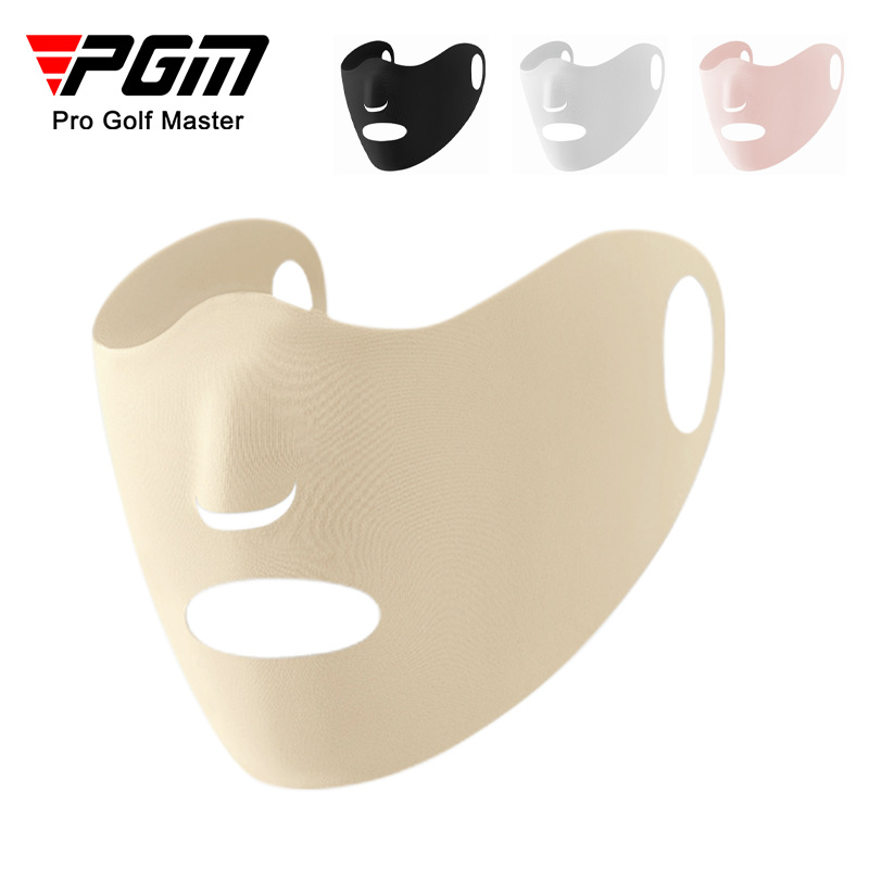 Pgm Golf Sunscreen Mask Double-Layer Ice Silk Mask Moisturizing Anti-Uv Upf50+ Washable Face Mask
