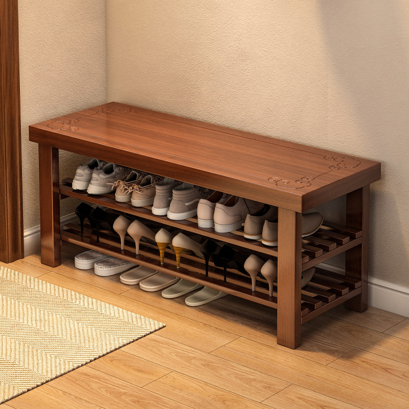 Shoe changing stool, entrance door, shoe rack, multi-layer storage rack, home living room storage and organization rack, rental house stool