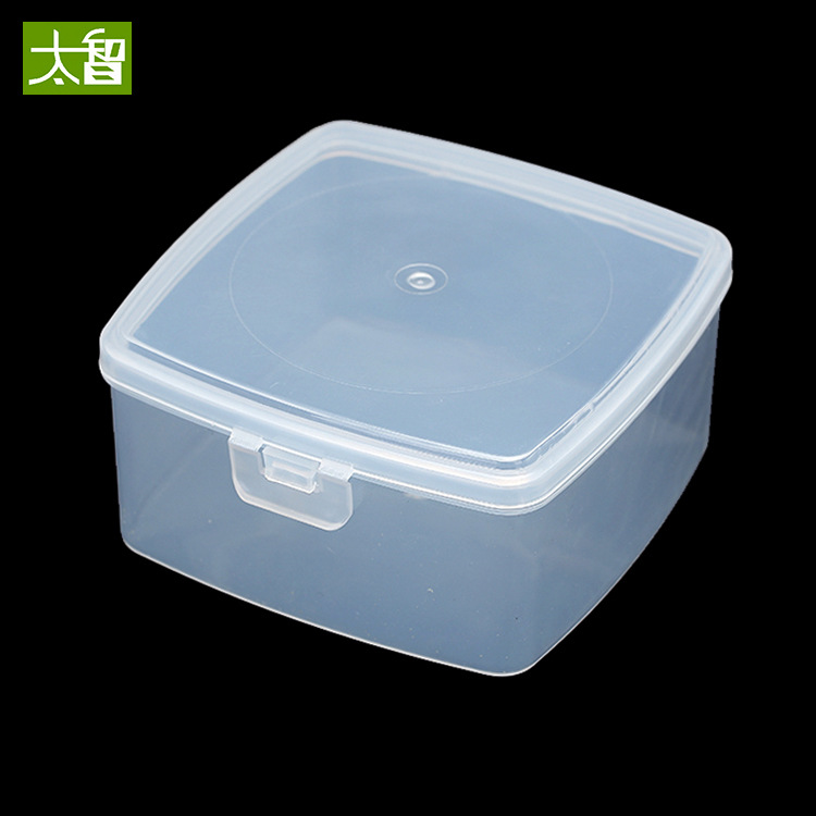 11460 square plastic box transparent product packaging storage box pp hardware parts tool box with lid