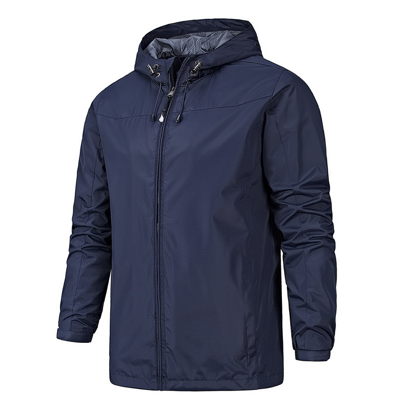 Picture of Outdoor windproof waterproof four-season mountaineering suit men's thin spring and autumn single-layer jacket women's one-piece hair