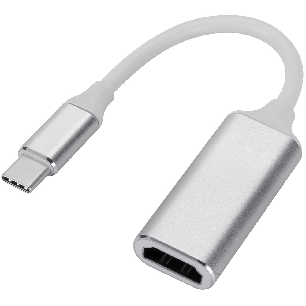 Picture of Aluminum Alloy type-c to hdmi adapter cable 4K HD projection screen mobile phone laptop to large screen converter